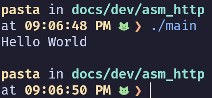 Assembly Hello World